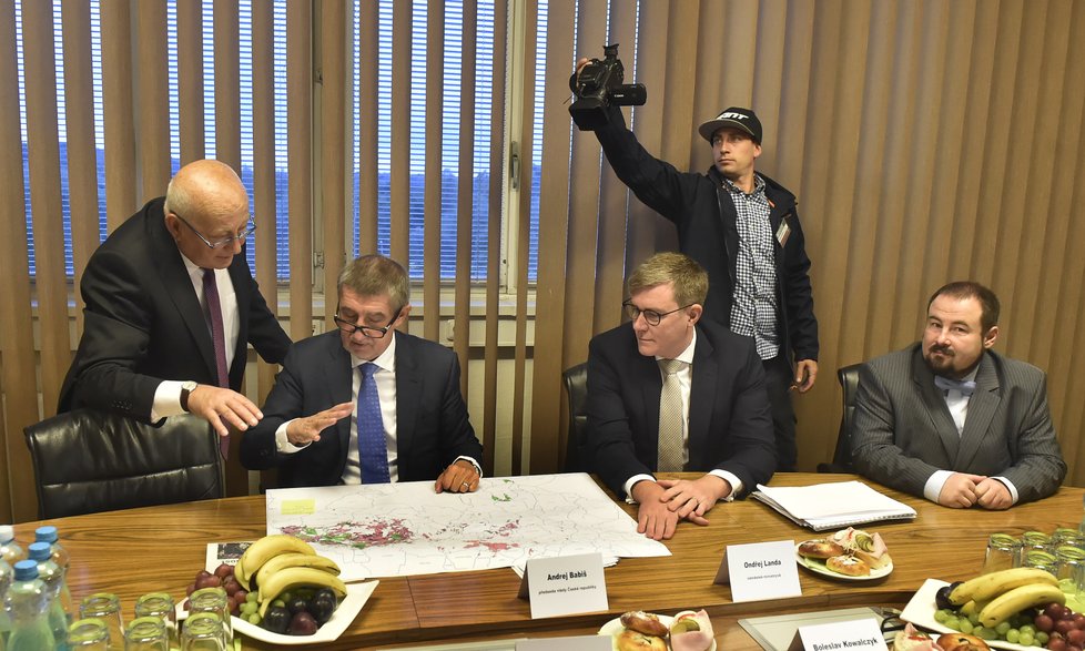 Premiér Andrej Babiš jednal v Karviné s vedením OKD (27. 9. 2018).