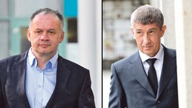 Politický nováček Andrej Babiš (59, vpravo) uchvátil v loňských volbách Čechy. Na Slovensku teď v prezidentském klání zvítězila jeho obdoba – Andrej Kiska (51).