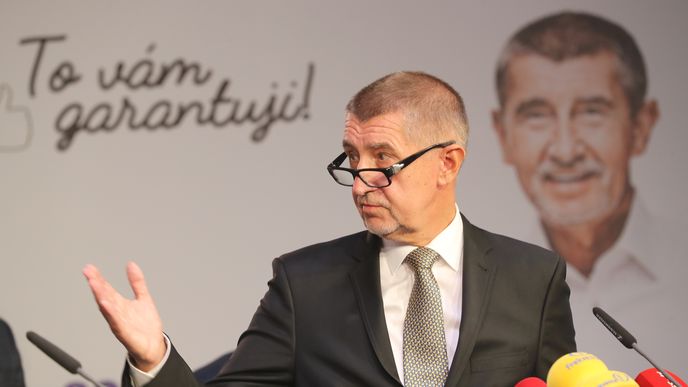 Andrej Babiš během startu kampaně ANO ke komunálním volbám (3.9.2018)