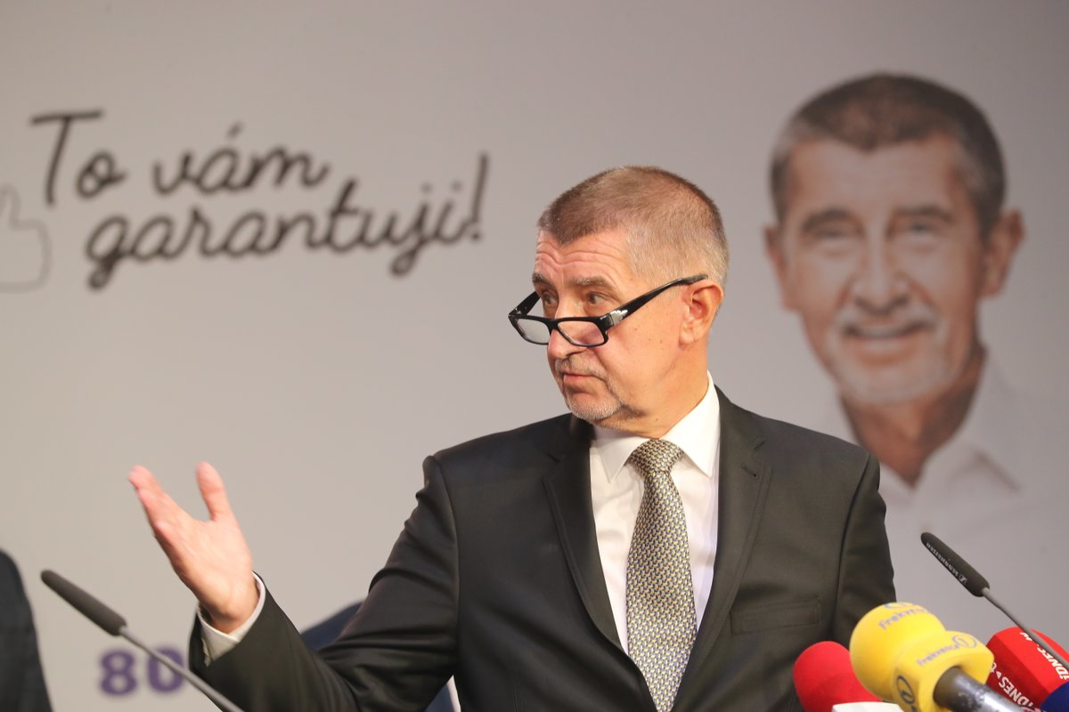 Andrej Babiš během startu kampaně ANO ke komunálním volbám (3.9.2018)