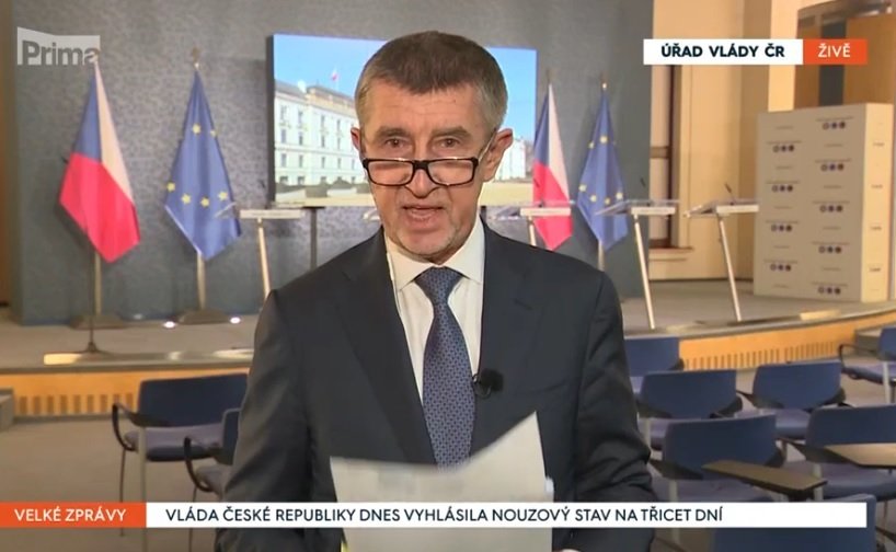 Andrej Babiš (ANO) vyzval, aby lidé nenakupovali do zásoby potraviny. Budou vždy, i kdyby došlo na karanténu pro celou ČR, upozornil (12.3.2020)