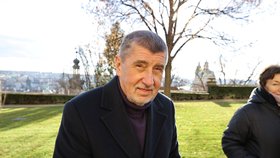 Andrej Babiš ve frontě na korunovační klenoty (17.1.2022)