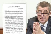 „Jsem nebezpečný.“ Co Babiš píše v dopise pro Sněmovnu?