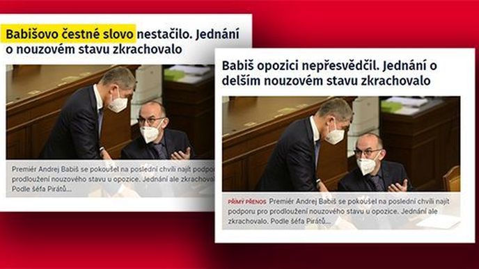 Babišovo čestné slovo přišlo moc i redakci iDnes