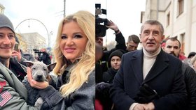Andrej Babiš v Liberci: Dorazila i manželka Monika