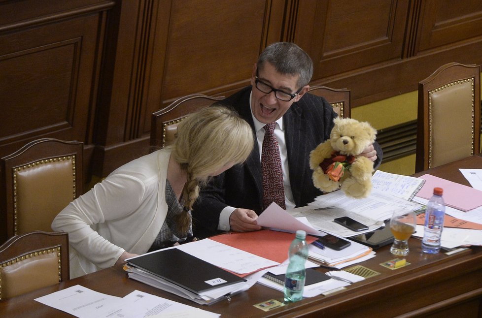 Babiš s Kateřinou Valachovou, někdejší ministryní školství