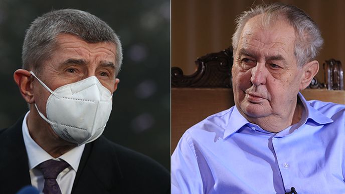 Andrej Babiš a Miloš Zeman