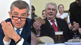 Andrej Babiš se raduje, Miloš Zeman odmítl zákon o střetu zájmů, tzv. lex Babiš.