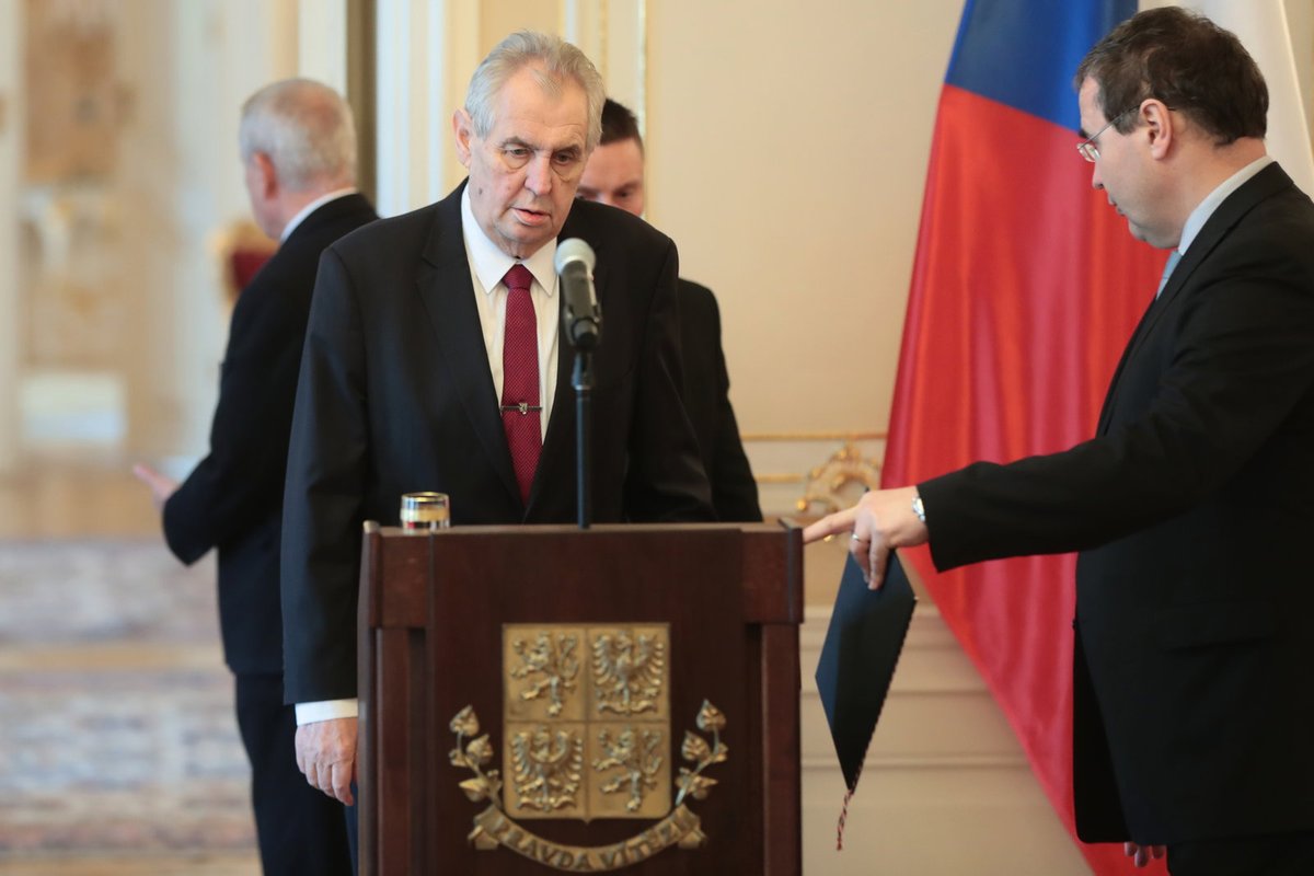 Prezident České republiky Miloš Zeman.