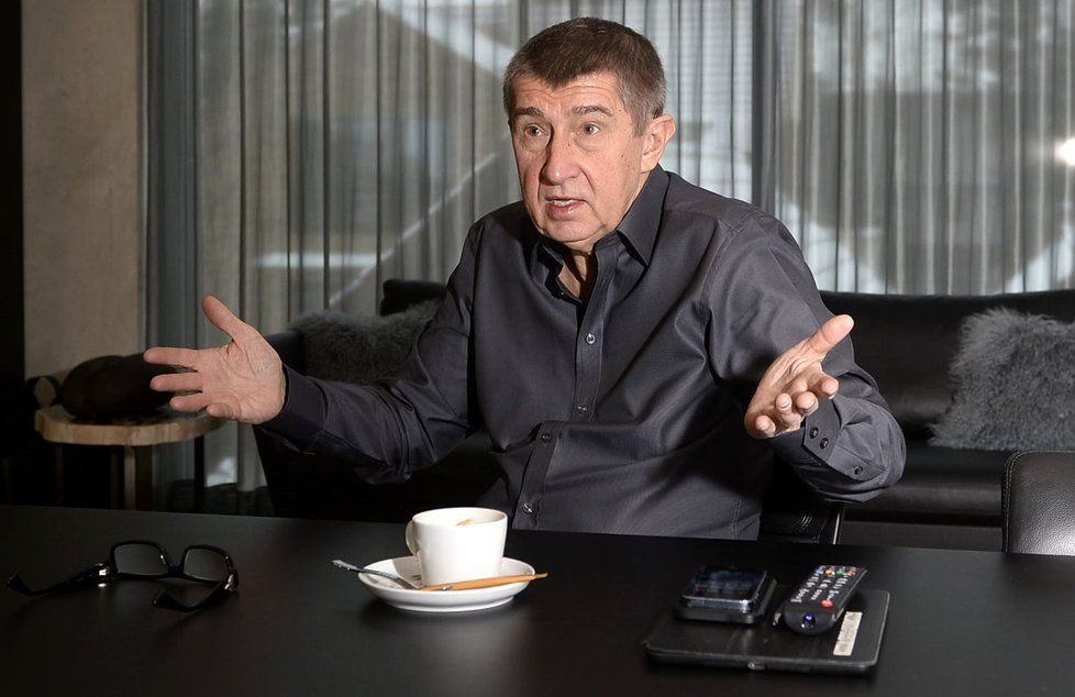 Andrej Babiš při rozhovoru pro Blesk