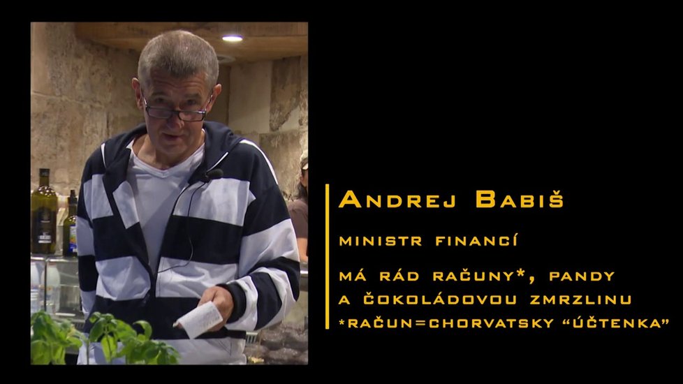 Andrej Babiš v Chorvatsku: Medailonek sběrače účtenek