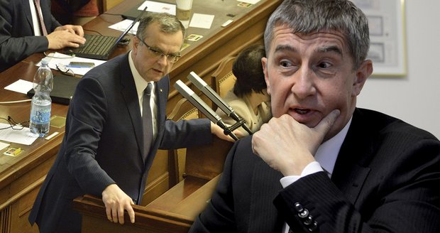 Andrej Babiš se ve Sněmovně opět hádal s Miroslavem Kalouskem