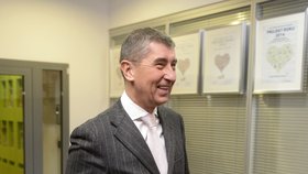 Andrej Babiš dorazil do redakce s úsměvem na tváři.