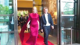 Premiér Andrej Babiš s manželkou Monikou v Japonsku. Letos na oslavy 17. listopadu budou nejspíše kkrátce v ČR a zbytek večera v Bratislavě