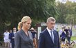 Andrej Babiš s manželkou Monikou během návštěvy Berlína (5.9.2018)