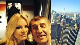 Andrej Babiš se vydal do USA. Před letadlem si udělal selfie s partnerkou Monikou