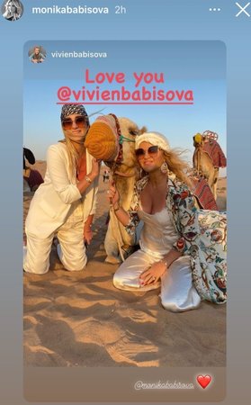 Monika Babišová sdílela na instagramu během svých narozenin fotku s dcerou Vivien