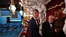 Andrej Babiš na znovuotevření Státní opery v Praze (5.1.2020)
