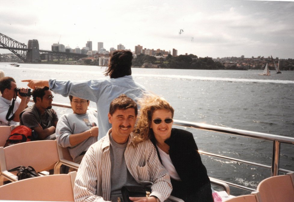 Andrej Babiš s Monikou v roce 1995 v Sydney
