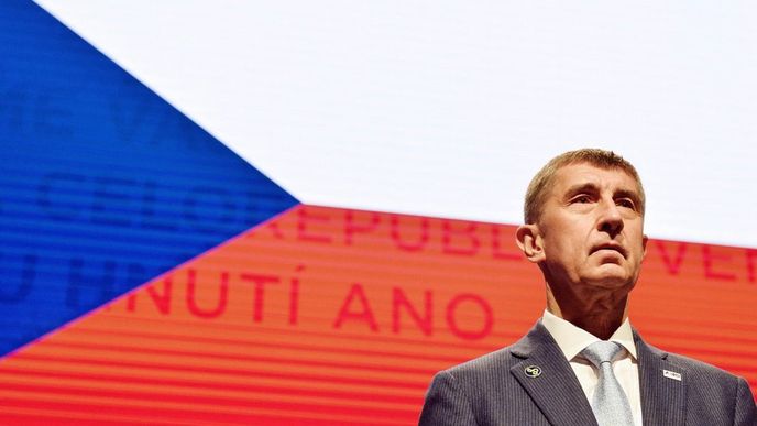 Andrej Babiš na sjezdu ANO