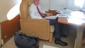 Premiér Andrej Babiš (ANO) ve vládním speciálu Premiér Andrej Babiš (ANO) ve vládním speciálu