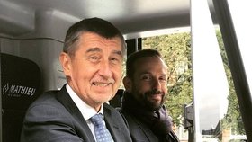 Andrej Babiš s primátorem Ostravy Tomášem Macurou (oba ANO)