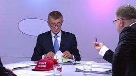 Andrej Babiš zavítal do Otázek Václava Moravce (5.5.2019)