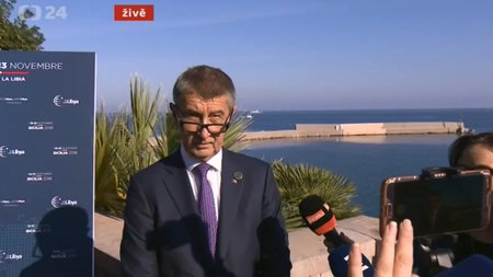 Premiér Andrej Babiš komentoval v italském Palermu kauzu svého syna Andreje mladšího