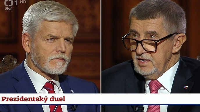 Petr Pavel vs. Andrej Babiš na ČT (22.1.2023)