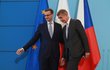Český premiér Andrej Babiš na návštěvě Polska s premiérem Mateuszem Morawieckim