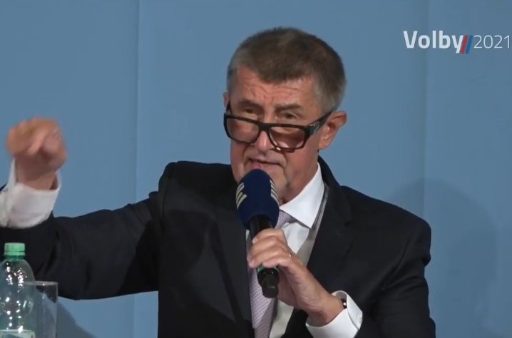Debata Českého rozhlasu: Rozčilující se Andrej Babiš (ANO) (8.10.2021)a