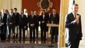 Kdo doprovodil Andreje Babiše na Pražský hrad?