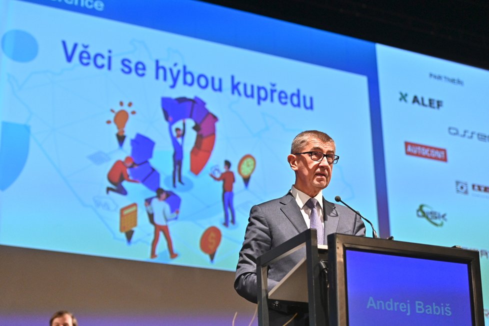 Andrej Babiš na konferenci Internet ve státní správě a samosprávě