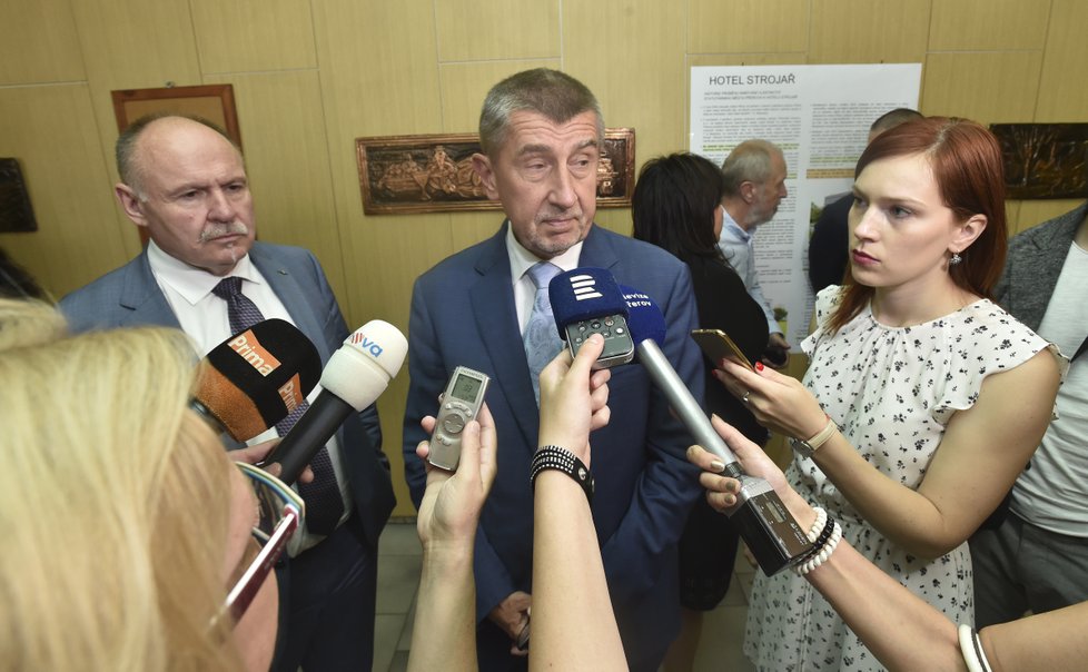 Andrej Babiš během návštěvy Olomouckého kraje