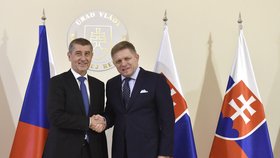 První státní návštěva premiéra Babiše na Slovensku: S Robertem Ficem