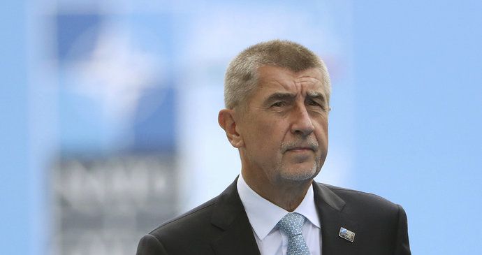 Andrej Babiš na summitu NATO v Bruselu