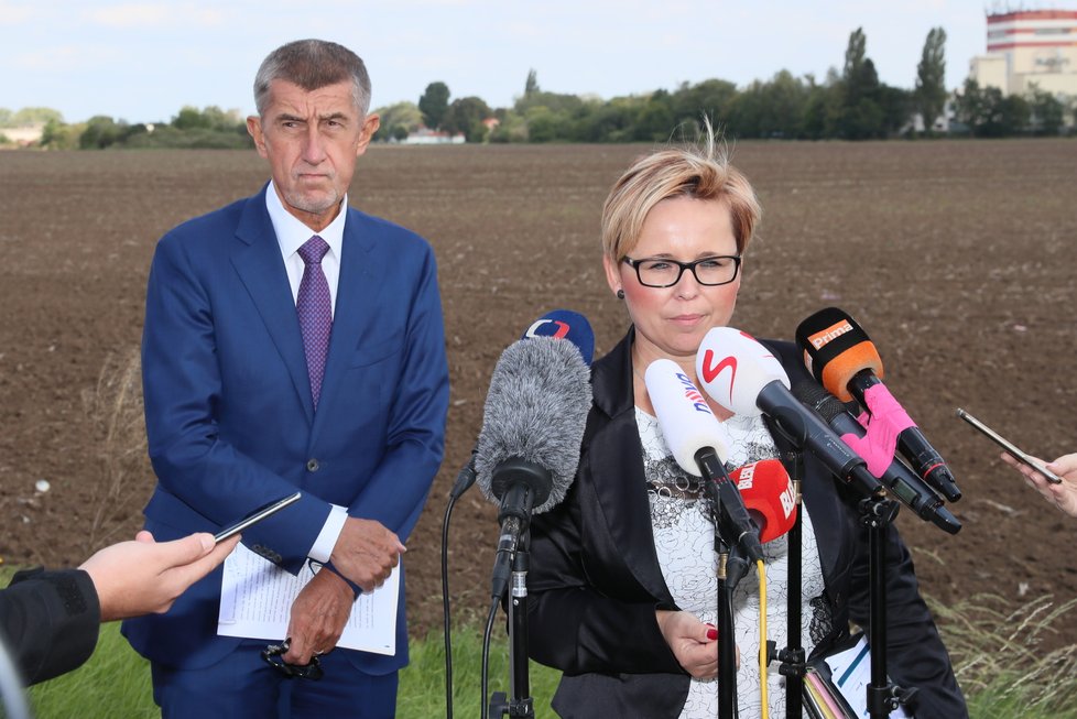 Premiér Andrej Babiš (ANO) navštívil 17. 9. 2019 Letňany, když hledal vhodný pozemek pro vládní &#34;superúřad&#34;.