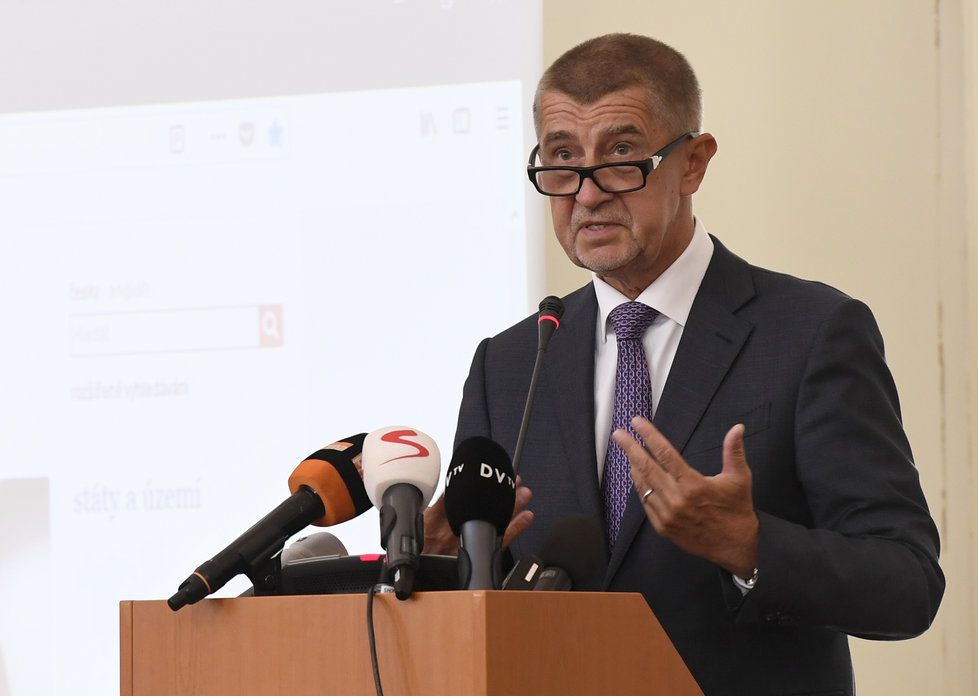 Premiér Andrej Babiš (ANO) na poradě vedoucích zastupitelských úřadů ČR v zahraničí (27.8 2018)