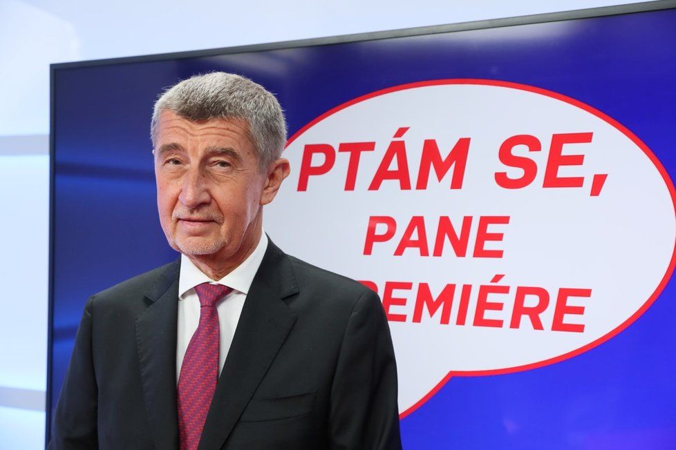 Premiér Andrej Babiš v pořadu Ptám se, pane premiére (19. 2. 2020)