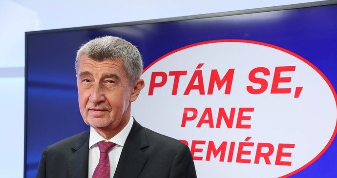 Premiér Andrej Babiš v pořadu Ptám se, pane premiére (19. 2. 2020)