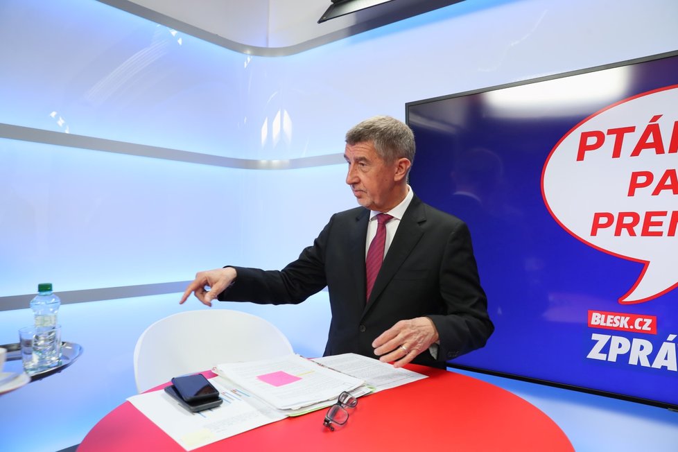 Premiér Andrej Babiš v pořadu Ptám se, pane premiére (19. 2. 2020)