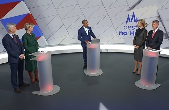 Eva Pavlová a Monika Babišová podpořily v závěrečné televizní debatě na Nově své manžele - kandidáty na prezidenta republiky.