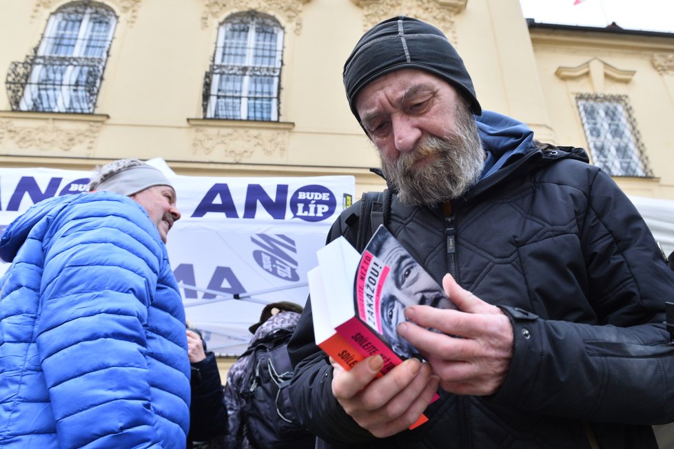 Mítink Andreje Babiše v Brně před finále prezidentských voleb (23.1.2023)