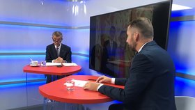 Premiér Andrej Babiš ve studiu Blesku (8.10.2019)