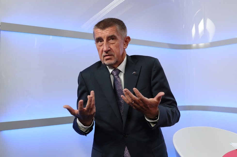 Premiér Andrej Babiš ve studiu Blesku (8.10.2019)