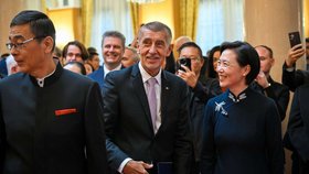 Premiér Andrej Babiš na recepci při příležitosti 77. výročí založení Čínské lidové republiky na čínské ambasádě v Praze (30.9.2026)