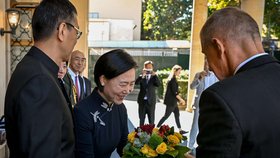 Premiér Andrej Babiš na recepci při příležitosti 77. výročí založení Čínské lidové republiky na čínské ambasádě v Praze (30.9.2026)