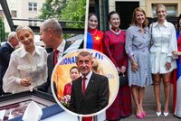 Babiš po čase vyvedl dceru Vivien. Na slavnostní recepci i s Tünde Barthou či Havlíčkem