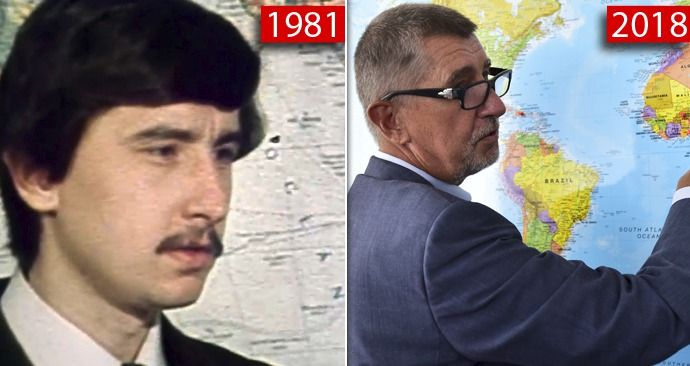 Andrej Babiš před revolucí a dnes. Pracoval i v Maroku, kde pobýval i během sametové revoluce.