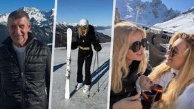Andrej Babiš s rodinou vyrazil na konec roku 2025 a Silvestra do Alp.